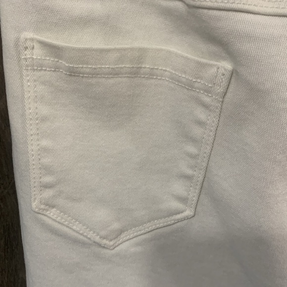 Classic White Stretch Denim Original Crop Capri Pant Women's Size 2 - Picture 8 of 9